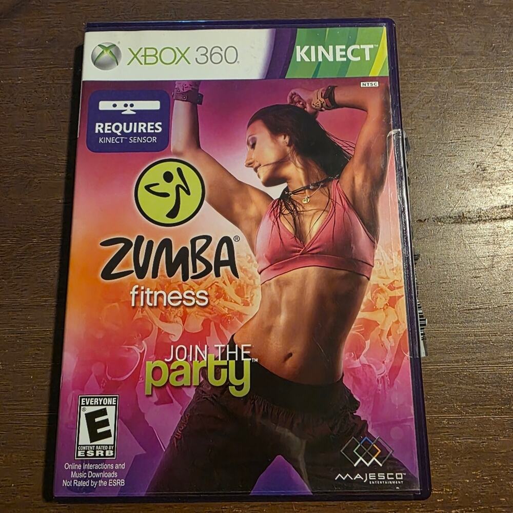 Zumba Fitness Join the Party Xbox 360 Game & Belt Bundle Kinectl